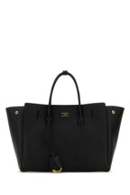 Balenciaga Women Black Leather Small Carry All Hempton Handbag