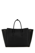 Balenciaga Women Black Leather Small Carry All Hempton Handbag