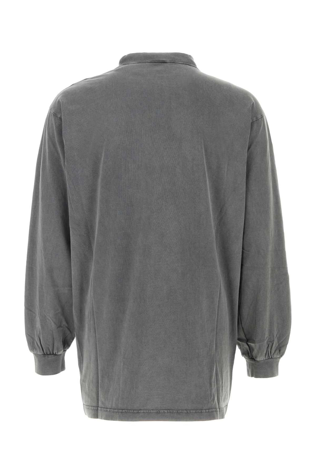 Balenciaga Men Charcoal Cotton Oversize Tbilisi T-Shirt