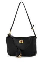 Balenciaga Women Black Leather Rodeo Shoulder Bag