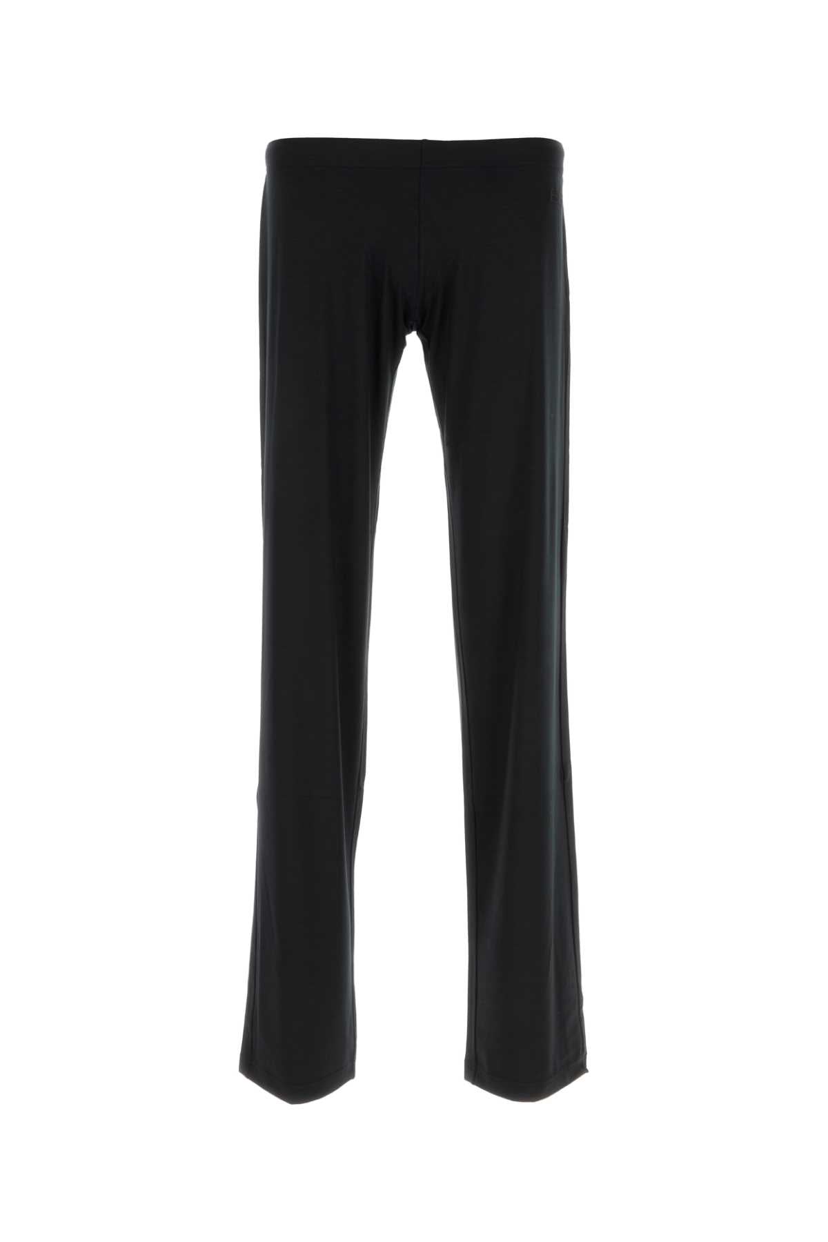 Balenciaga Men Black Stretch Modal Joggers