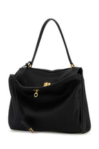 Balenciaga Women Black Leather Rodeo Handbag