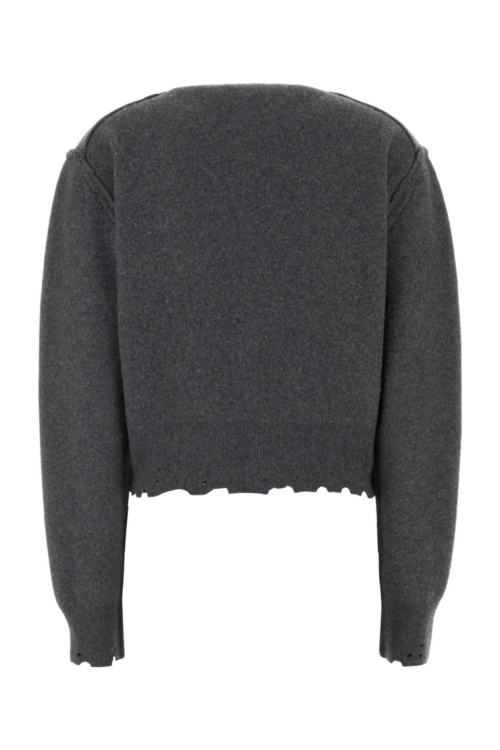 Balenciaga Women Dark Grey Cashmere Blend Cardigan