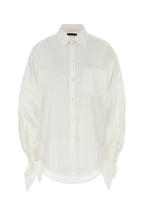 Balenciaga Women White Poplin Shirt