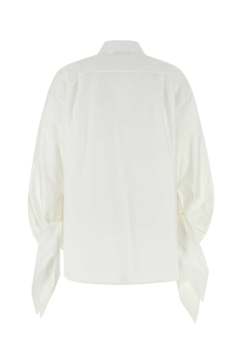 Balenciaga Women White Poplin Shirt