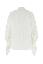 Balenciaga Women White Poplin Shirt