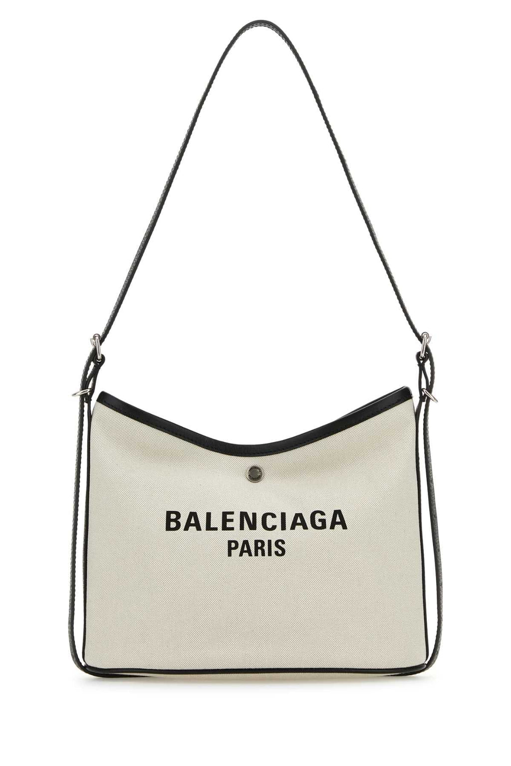 Balenciaga Women Chalk Canvas Biarri Crossbody Bag