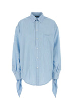 Balenciaga Women Embroidered Viscose Blend Oversize Shirt