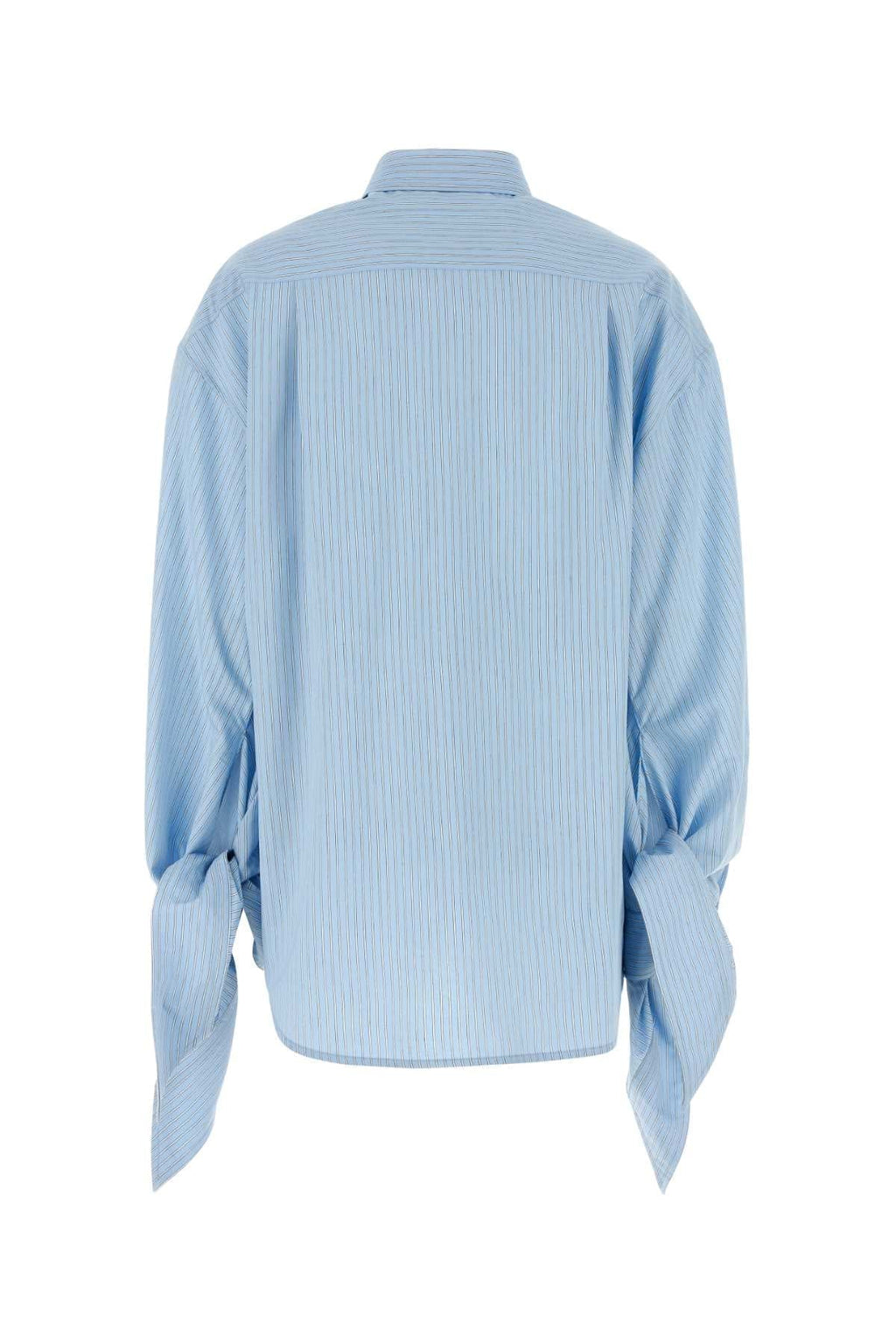 Balenciaga Women Embroidered Viscose Blend Oversize Shirt