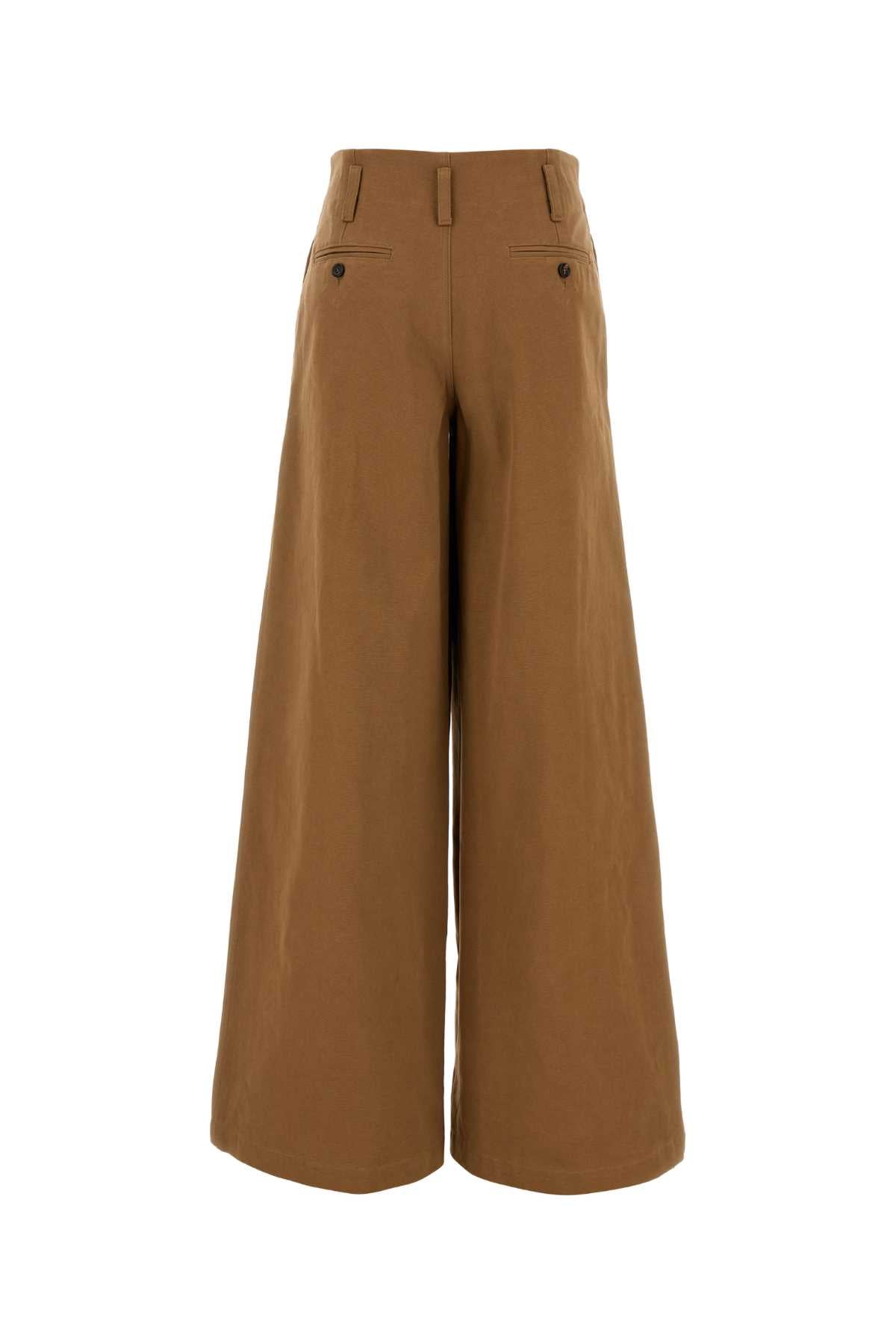 Chloe Women Brown Cotton Wide-Leg Pant