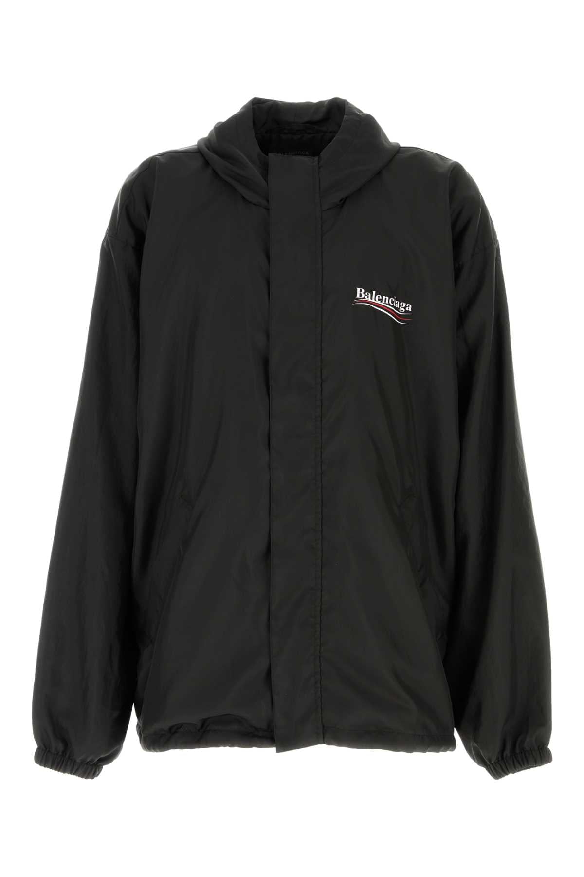 Balenciaga Men Black Polyester Jacket