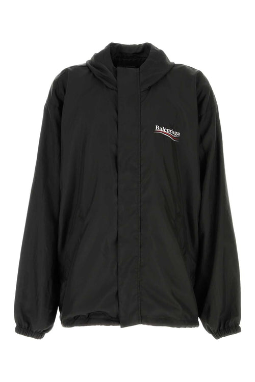 Balenciaga Men Black Polyester Jacket