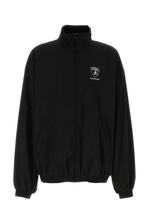 Balenciaga Men Black Tech Fabric Balenciaga X Automobili Lamborghini Windbreaker