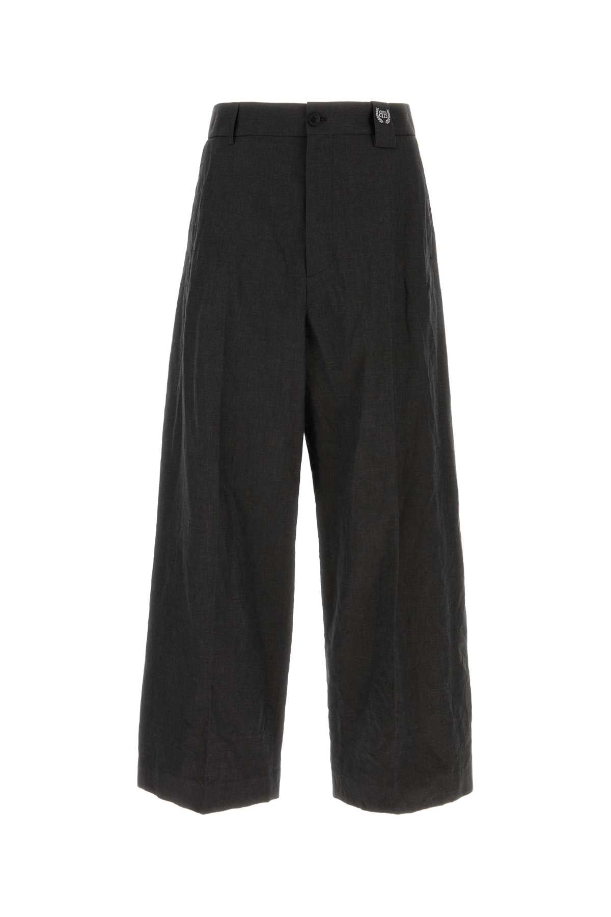 Balenciaga Men Salte Linen Blend Pant