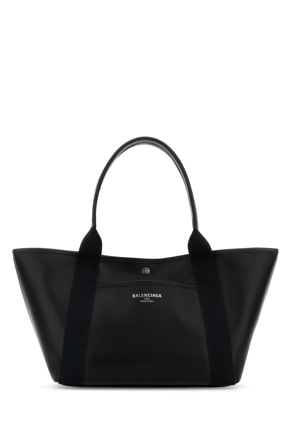 Balenciaga Women Black Leather Medium Biarritz Shopping Bag