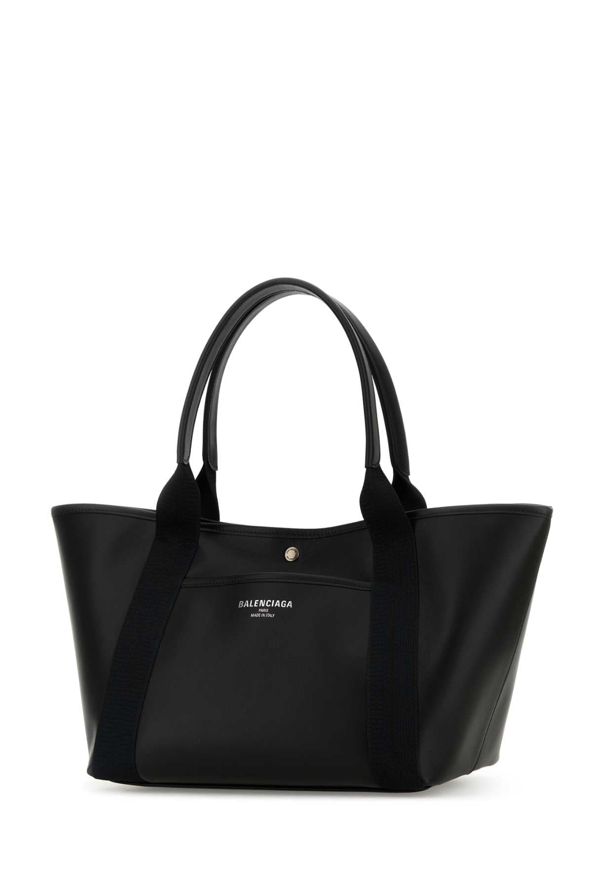 Balenciaga Women Black Leather Medium Biarritz Shopping Bag