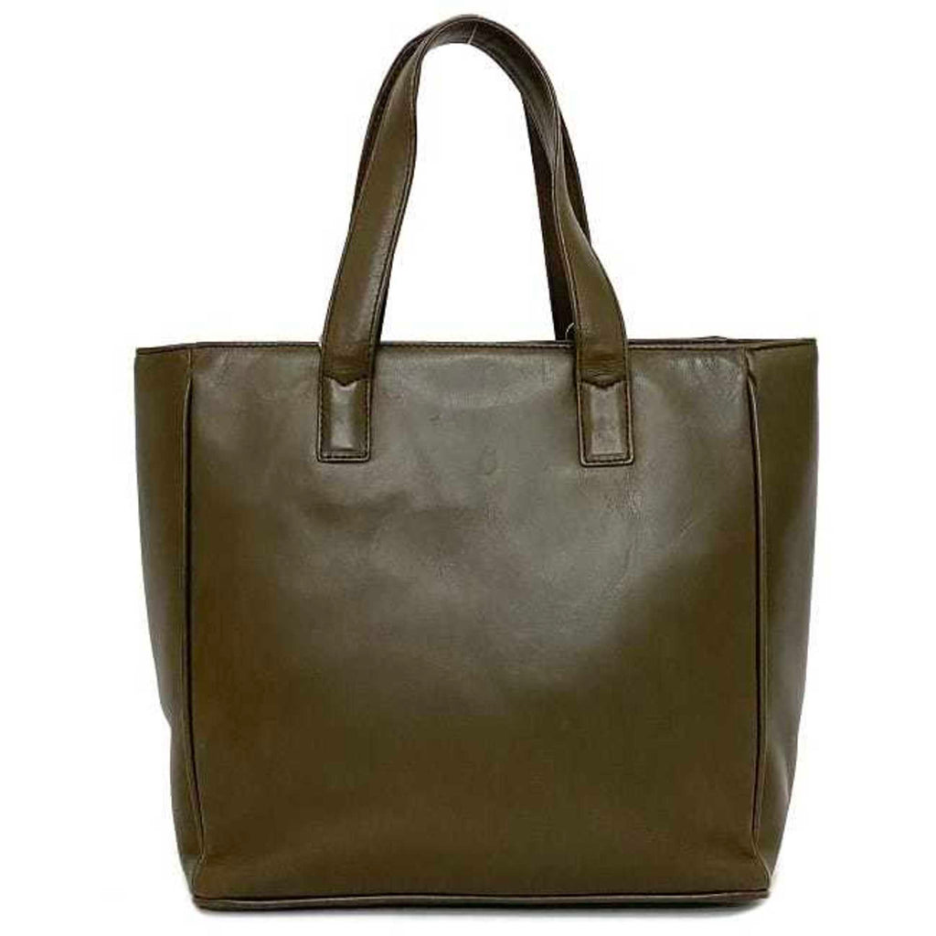 CHRISTIAN DIOR 2way bag brown cannage handbag leather lambskin