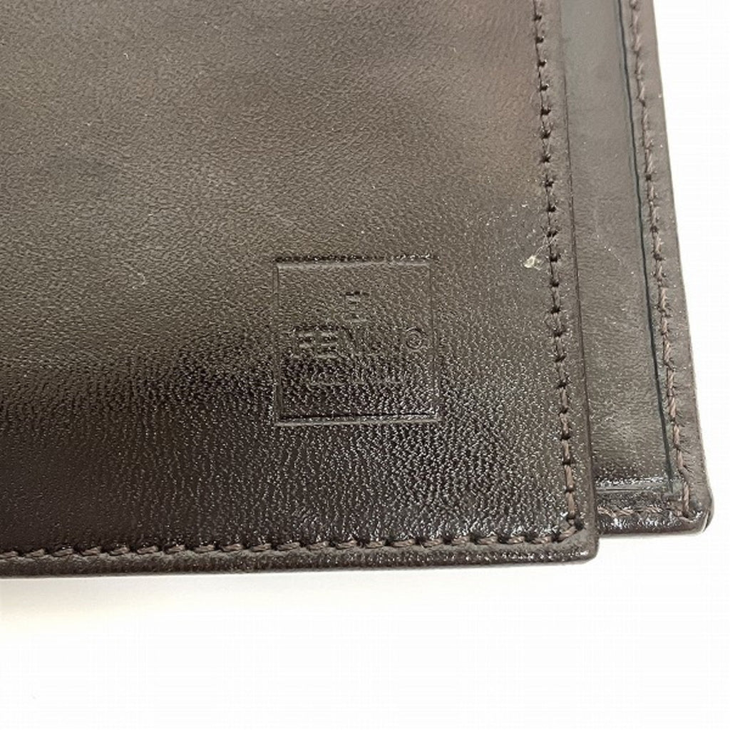 FENDI Zucca pattern 30858 wallet tri-fold men's