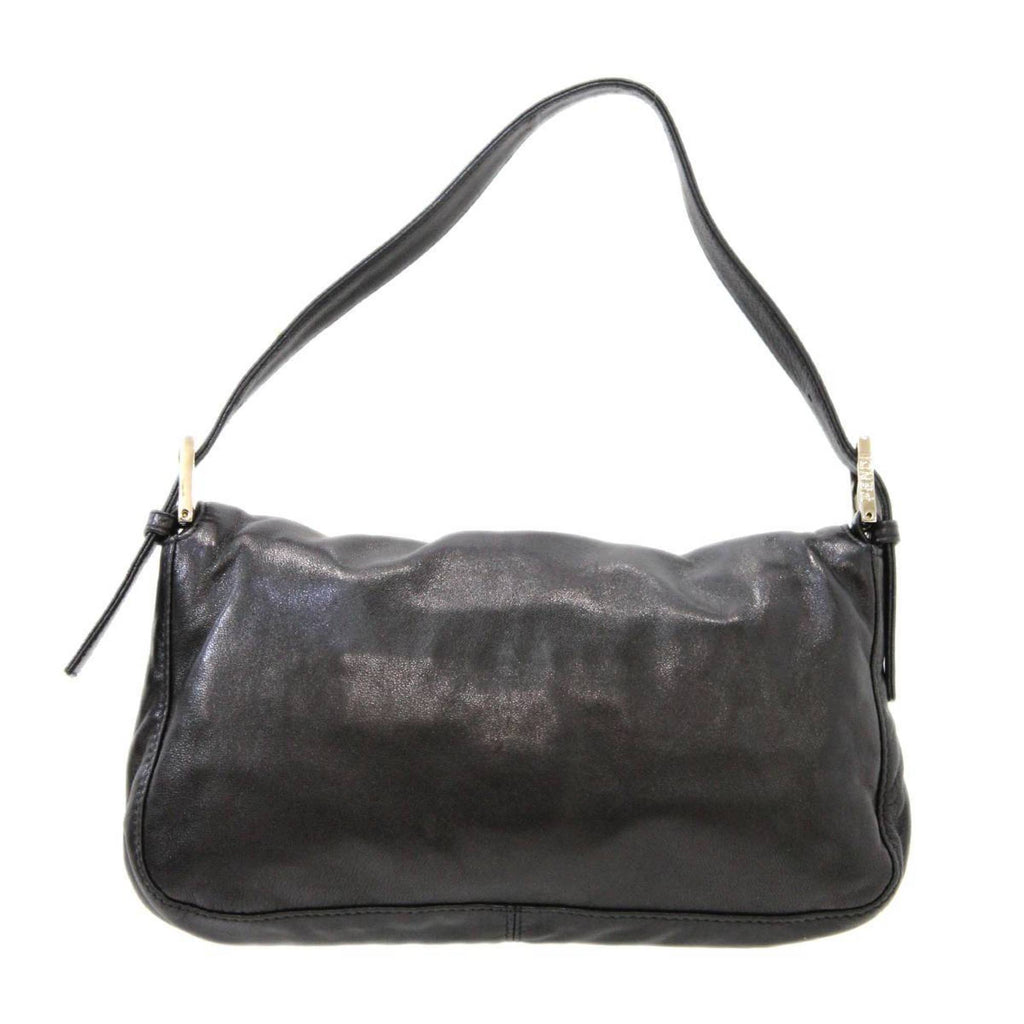 FENDI mamma bucket handbag leather black