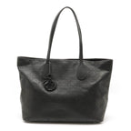 BagsChristian Dior Christian Lady Cannage Pana Tote Bag ted Canvas Leather Black M1110PPCP