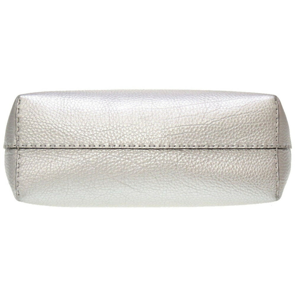 FENDI leather silver 8BH257 tote bag