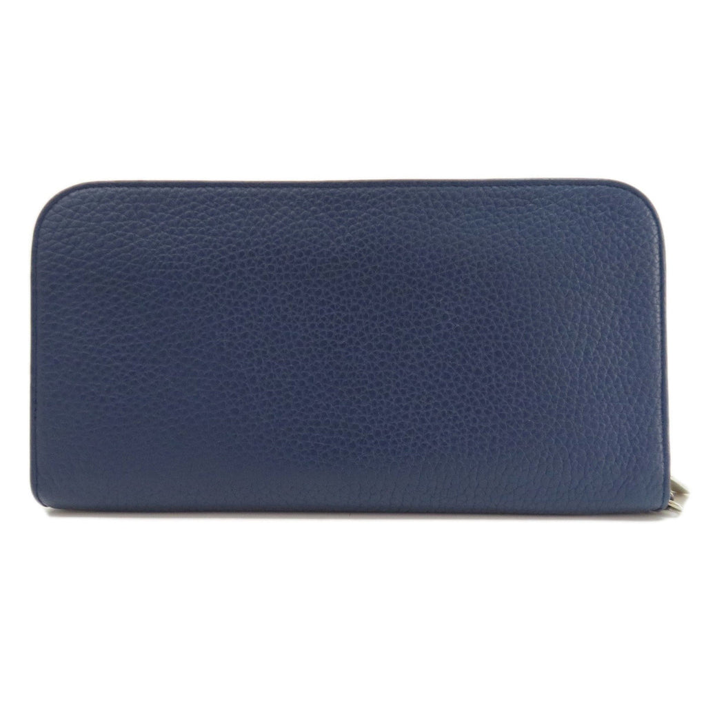 CHRISTIAN DIOR Round Charm Long Wallet Leather Women's