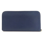 CHRISTIAN DIOR Round Charm Long Wallet Leather Women's