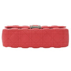 CHRISTIAN DIOR Bag Women's Shoulder Chain Cannage Miss New Rock Leather Coral Pink