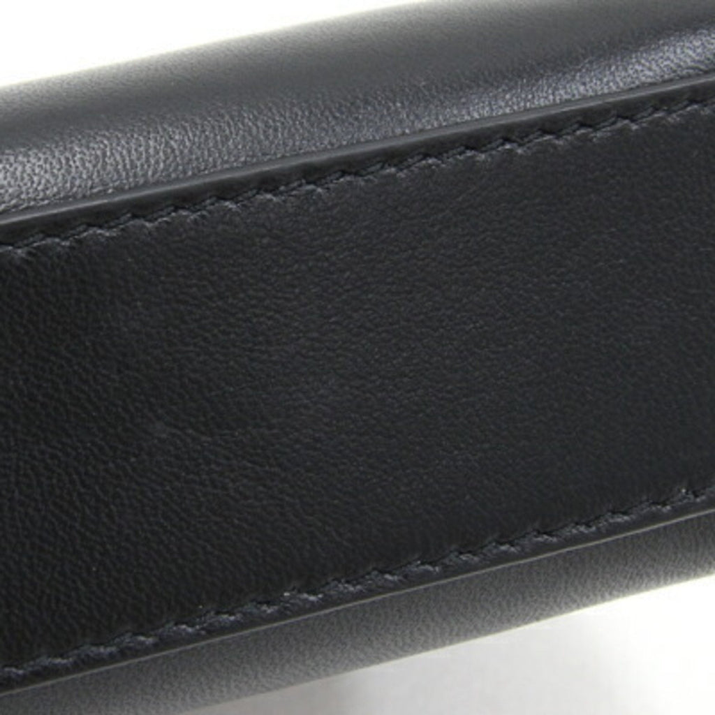 FENDI Micro Peekaboo 8M0355 Black Multicolor Leather Shoulder Flower Ladies