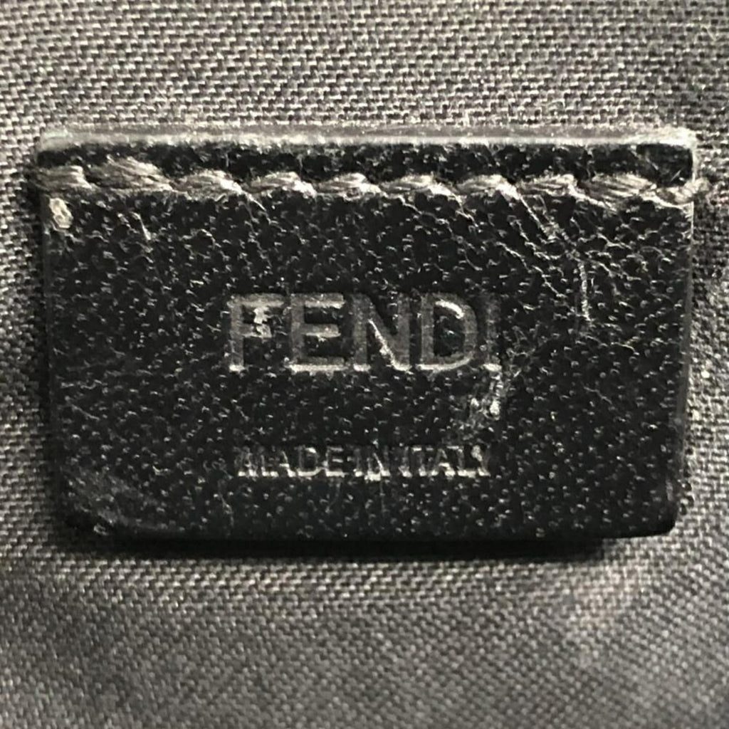 FENDI Leather Monster Clutch Bag 7N0078-SQP Black