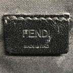 FENDI Leather Monster Clutch Bag 7N0078-SQP Black