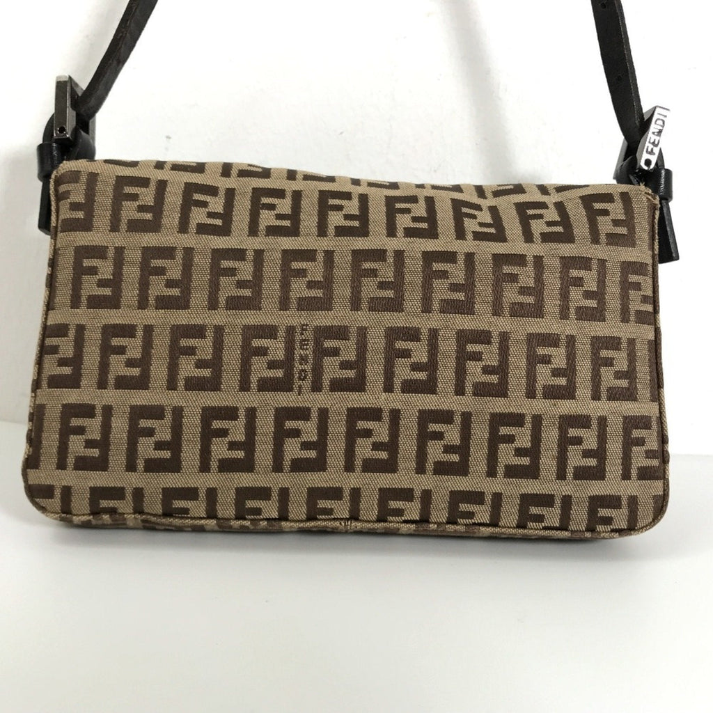 FENDI handbag mamma bucket shoulder 8BK005 campus leather brown ladies