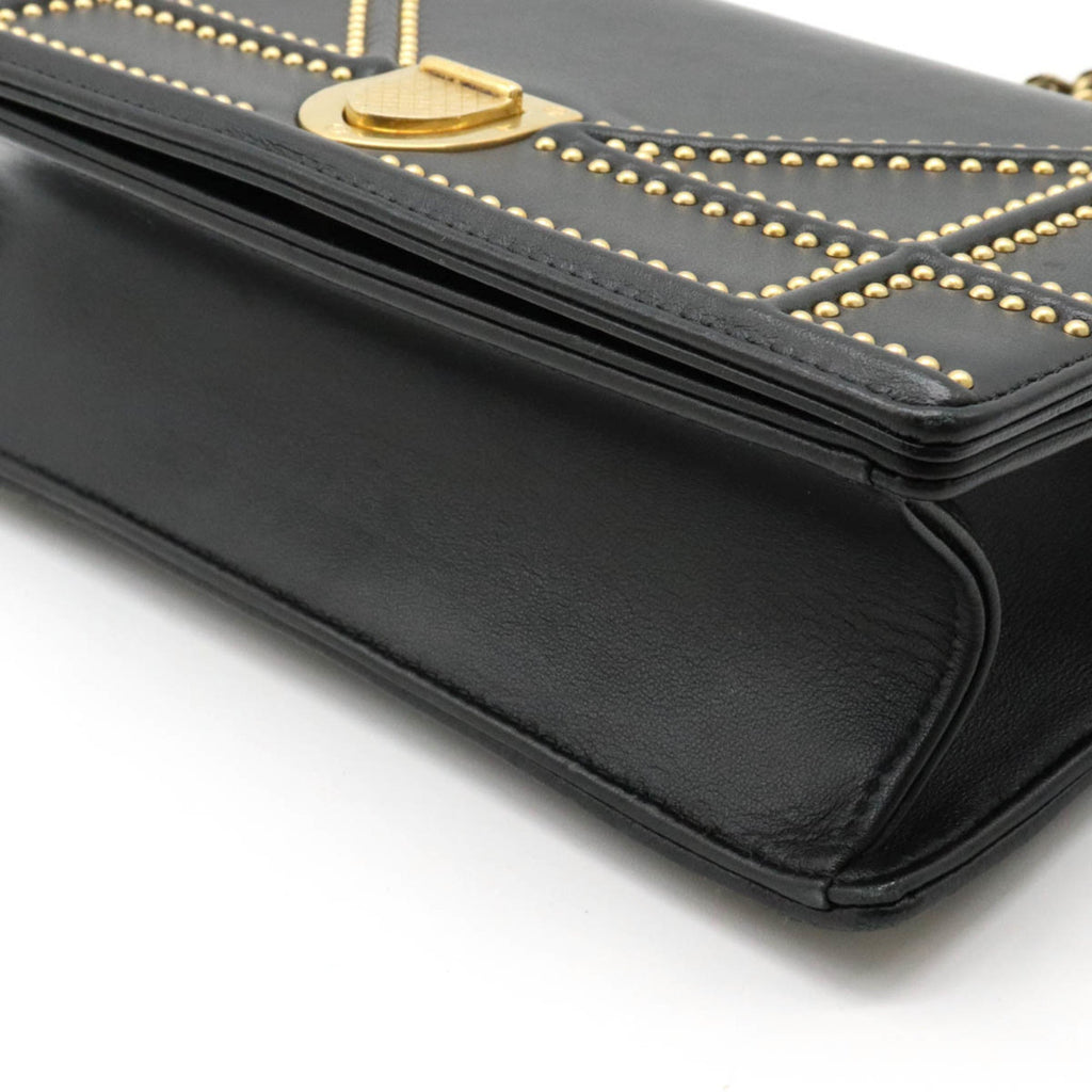 CHRISTIAN DIOR Bag Diorama diorama chain bag shoulder studs leather black