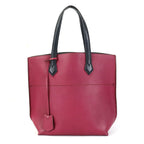 FENDI Handbag Tote Bag Leather Magenta/Black Ladies