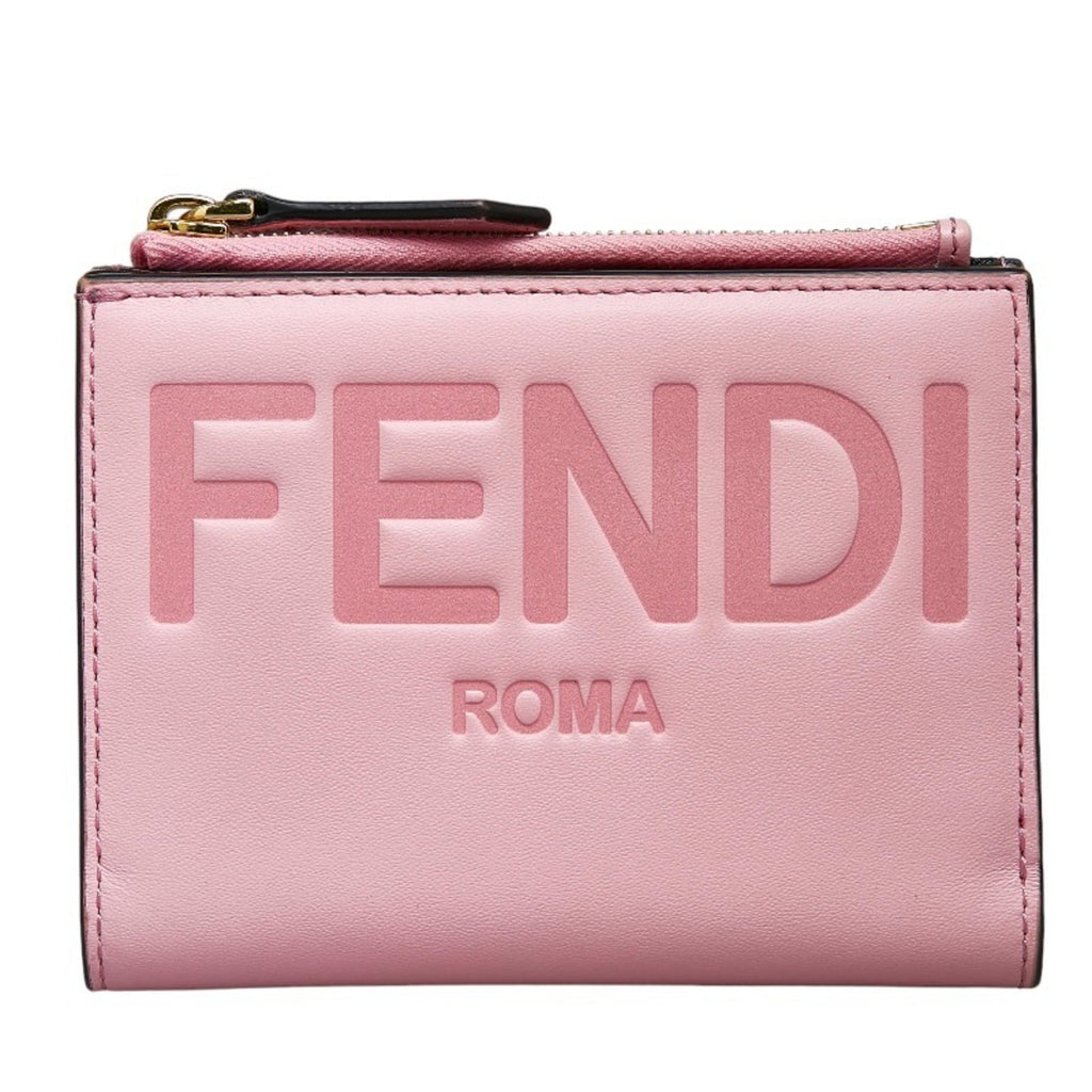 FENDI bifold wallet 8M0447 pink leather ladies