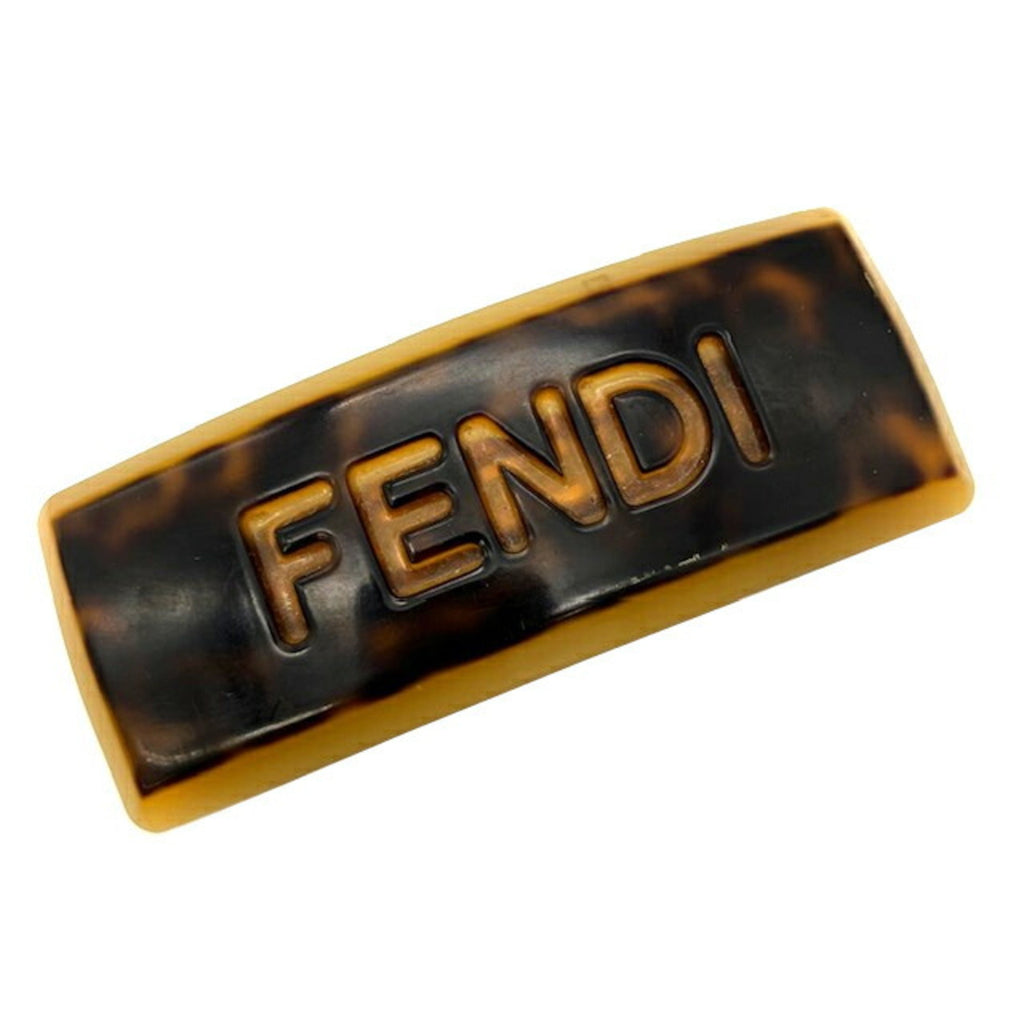 FENDI Valletta Hairpin Plastic Brown Hair Accessories