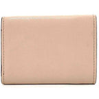 FENDI Trifold Wallet Pink Beige Gold Fizu 8M0395 Leather GP  Circle Women's