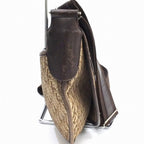 CHRISTIAN DIOR Shoulder Bag Trotter Brown Beige Leather Canvas