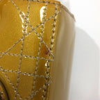 Christian Dior Lady cannage patent leather bag