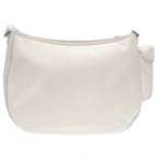 Christian Dior Dior Saddle Soft Bag Roller ster Leather Canvas White Shoulder