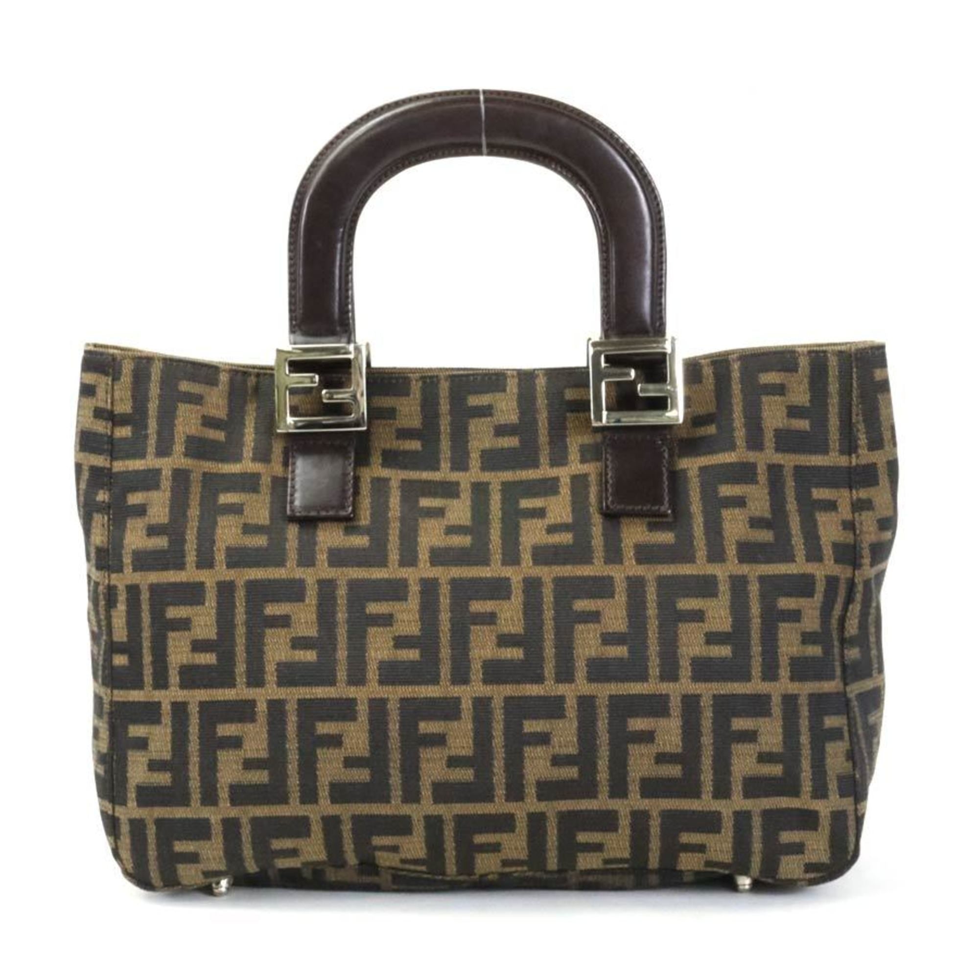 FENDI handbag Zucca canvas brown ladies