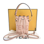 FENDI Leather Mon Tresor Handbag 8BS010 Pink Ladies