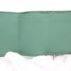 FENDI Trifold Wallet Peekaboo 8M0426 Green Leather Women's