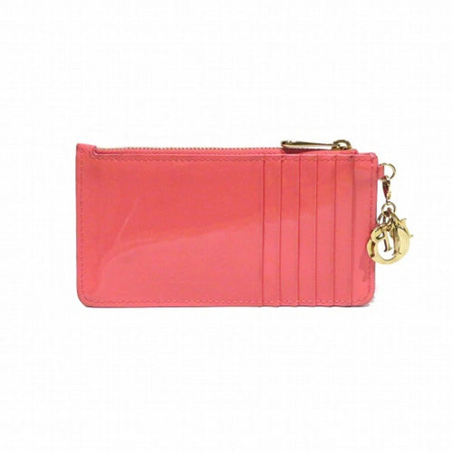 CHRISTIAN DIOR Dior Lady Cannage Card Holder Coin Purse Case Women's Accessory