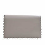 FENDI Leather Chain Shoulder Long Wallet 8M0346 Gray Ladies