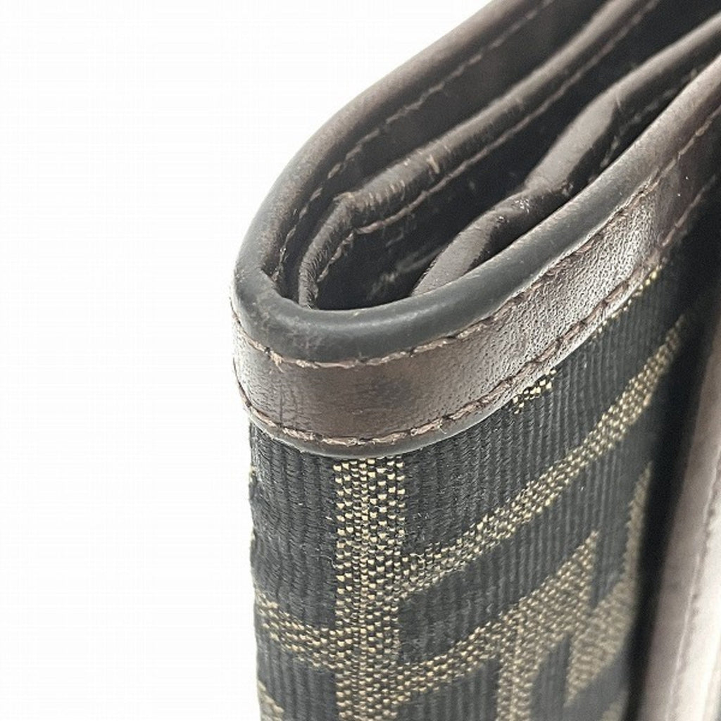 FENDI Zucca pattern 30858 wallet tri-fold men's