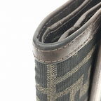 FENDI Zucca pattern 30858 wallet tri-fold men's