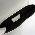 CHRISTIAN DIOR Saddle Bag Women's Leather Fanny Pack White