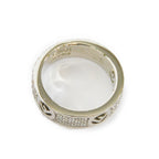 FENDI Ring F is S No. 10 Zirconia Silver Logo Clear 8AG929 6DM F0GGH Women's Accessories Jewelry