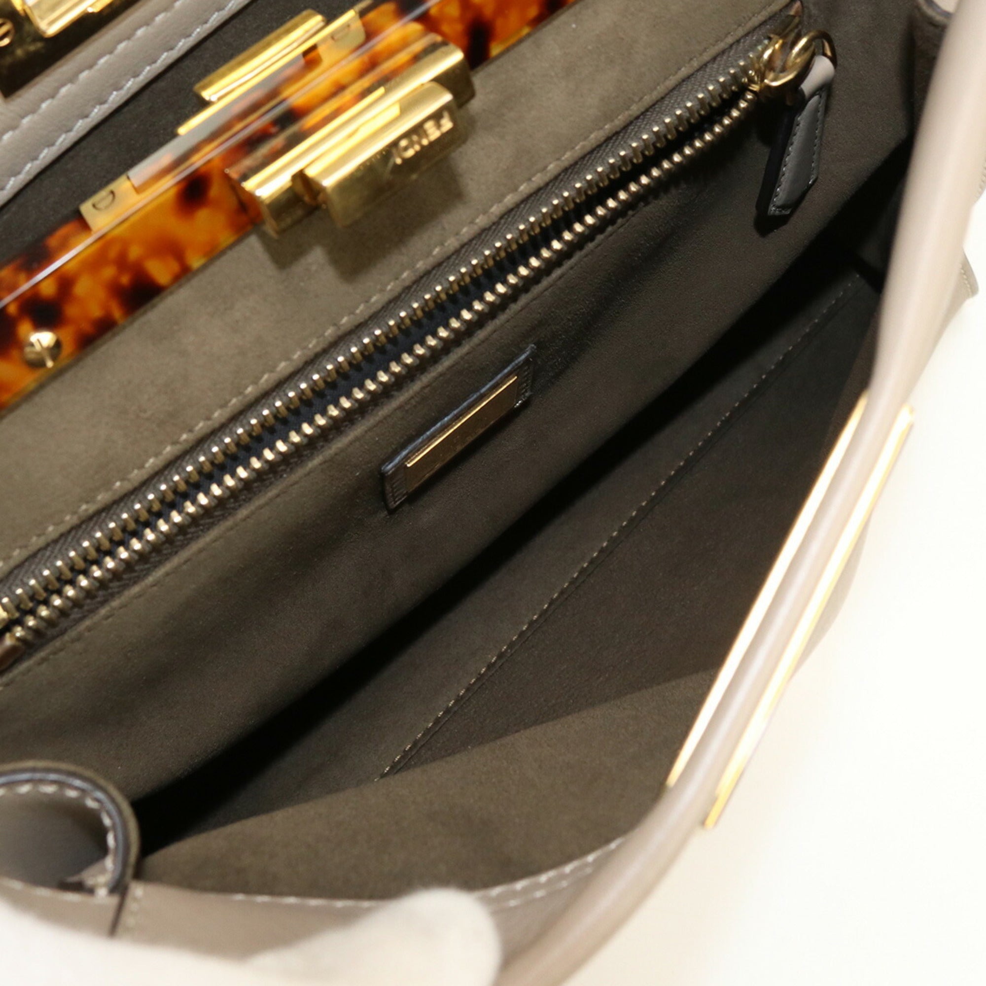 FENDI Peekaboo Medium 8BN290 3ZL Handbag Leather Ladies